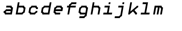 Chunkfeeder Regular Oblique Font LOWERCASE