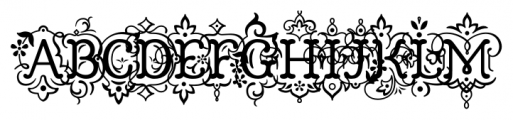 CHURCH IN THE WILDWOOD INSPIRED Font UPPERCASE