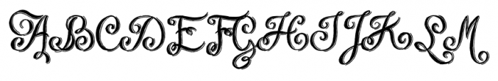 Chalk Hand lettering Shaded Font UPPERCASE