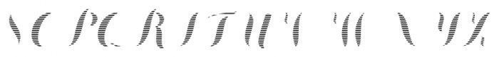 Chameleon Fill Stripe2 Font UPPERCASE