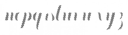 Chameleon Fill Stripe4 Font LOWERCASE