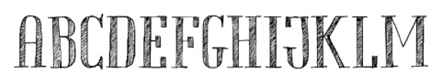 Chameleon Sketch Hatch Font UPPERCASE