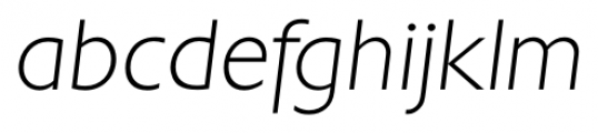Chantilly Serial Xlight Italic Font LOWERCASE