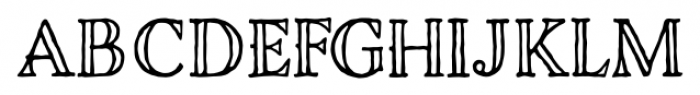 Charcuterie Engraved Font UPPERCASE