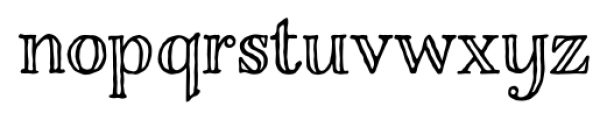 Charcuterie Engraved Font LOWERCASE
