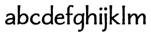 Charcuterie Flared Font LOWERCASE