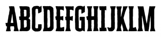 Cheddar Gothic Serif Font UPPERCASE