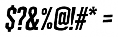 Cheddar Gothic Slab Italic Font OTHER CHARS