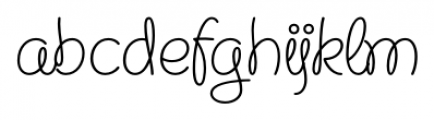 Chelly FY Regular Font LOWERCASE