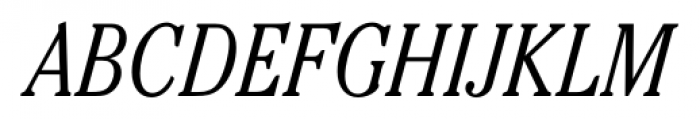 Cheltenham FS Light Condensed Italic Font UPPERCASE