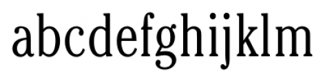 Cheltenham FS Light Condensed Font LOWERCASE