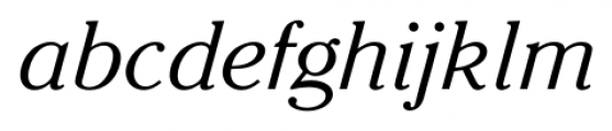 Cheltenham FS Light Italic Font LOWERCASE