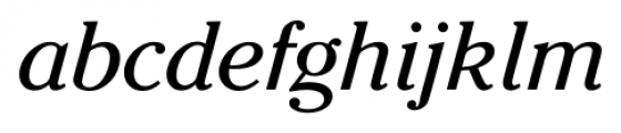 Cheltenham Pro Italic Font LOWERCASE