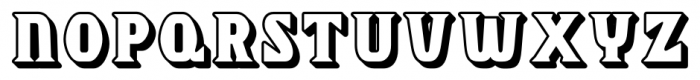 Chequers Embossed Font UPPERCASE