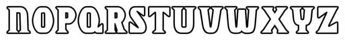 Chequers Outline Font UPPERCASE