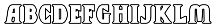 Chequers Outline Font LOWERCASE