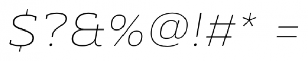 Chercher Thin Italic Font OTHER CHARS