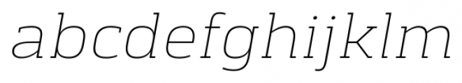 Chercher Thin Italic Font LOWERCASE