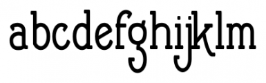 Cherritt Condensed Font LOWERCASE