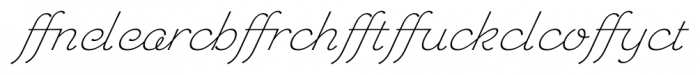Chic Hand Ligatures Bold Slanted Font UPPERCASE