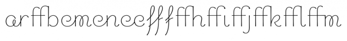 Chic Hand Ligatures Regular Font UPPERCASE