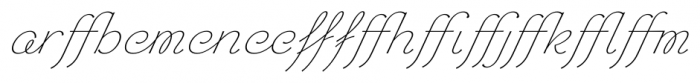 Chic Hand Ligatures Slanted Font UPPERCASE