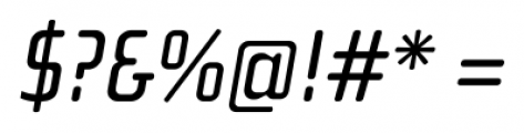 Cholla Sans Italic Font OTHER CHARS