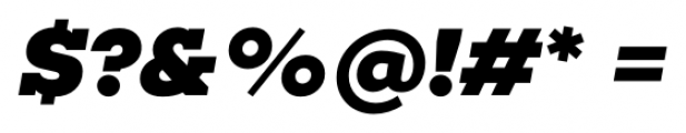 Choplin ExtraBold Italic Font OTHER CHARS