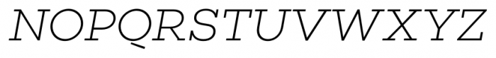 Choplin ExtraLight Italic Font UPPERCASE