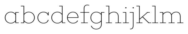 Choplin Thin Font LOWERCASE