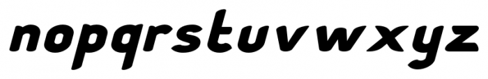 Chubbly Italic Font LOWERCASE