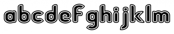 Chubbly Outline 2 Font LOWERCASE
