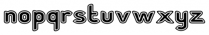 Chubbly Outline 2 Font LOWERCASE