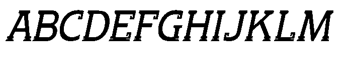 Chaak Pro Condensed Italic Font UPPERCASE