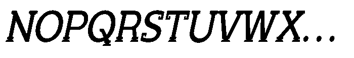 Chaak Pro Condensed Italic Font UPPERCASE
