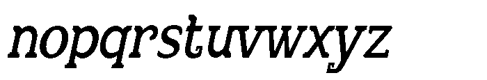 Chaak Pro Condensed Italic Font LOWERCASE