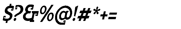 Chaak Pro Condensed Medium Italic Font OTHER CHARS