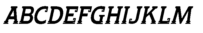 Chaak Pro Condensed Medium Italic Font UPPERCASE