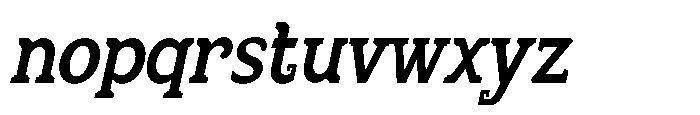 Chaak Pro Condensed Medium Italic Font LOWERCASE