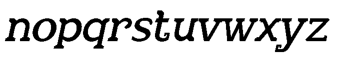 Chaak Pro Italic Font LOWERCASE