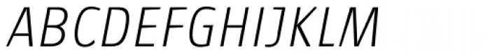 Chaco Thin Italic Font UPPERCASE