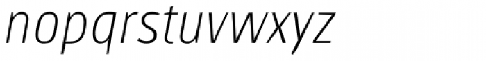 Chaco Thin Italic Font LOWERCASE