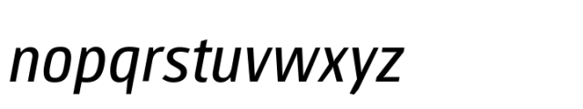 Chaco Variable Italic Font LOWERCASE