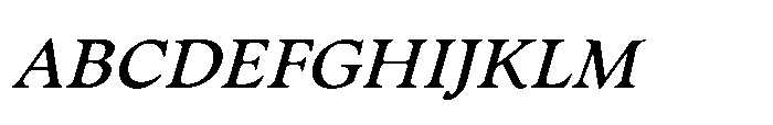 Chaconne Medium Italic Font UPPERCASE