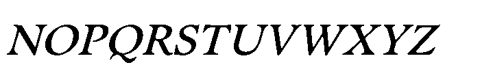 Chaconne Medium Italic Font UPPERCASE