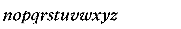 Chaconne Medium Italic Font LOWERCASE