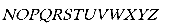 Chaconne Regular Italic Font UPPERCASE