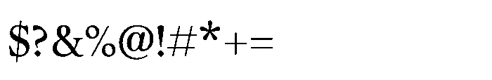 Chaconne Regular Font OTHER CHARS