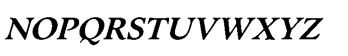 Chaconne Semi Bold Italic Font UPPERCASE