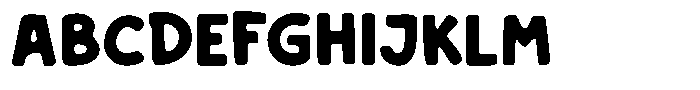 Chadle Blur Font UPPERCASE